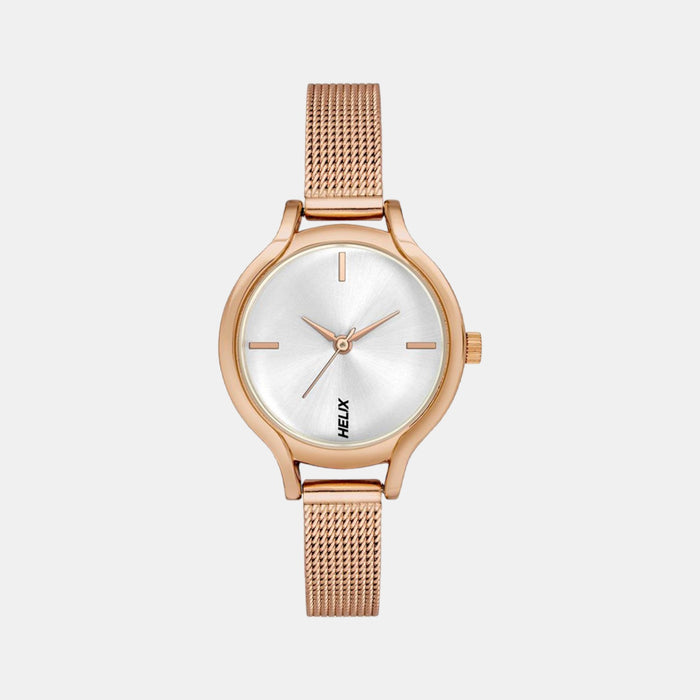 Helix Round Silver Analog watch