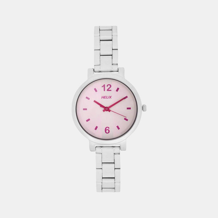 Helix Round Silver Analog watch