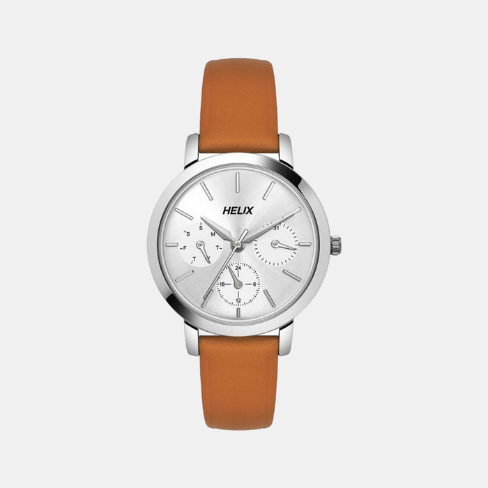 Helix Round Silver Chronograph watch
