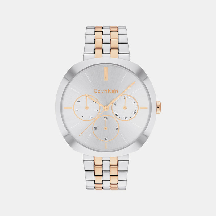 Calvin Klein Round Silver Chronograph watch