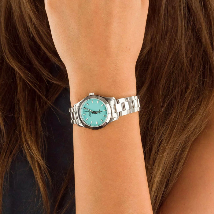 Women Quartz Turquoise Dial Analog Stainless Steel Watch 20335.41.91TQ