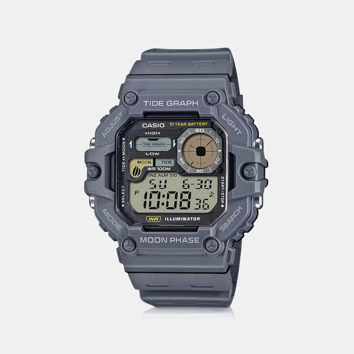 Youth Men Quartz Black Dial Digital Resin Watch A2249
