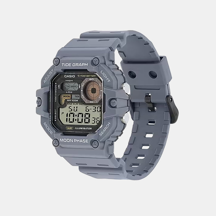 Youth Men Quartz Black Dial Digital Resin Watch A2249