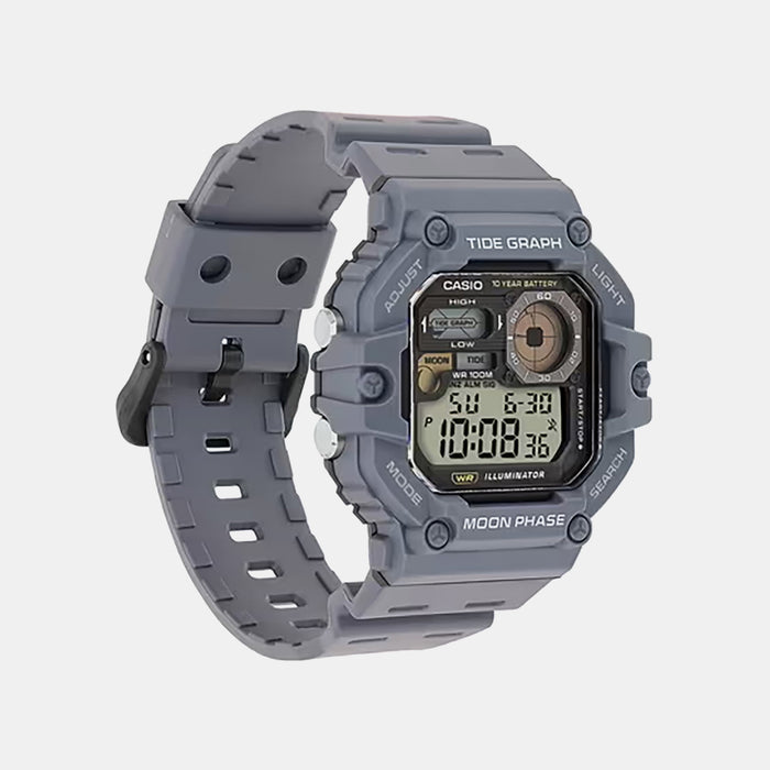 Youth Men Quartz Black Dial Digital Resin Watch A2249