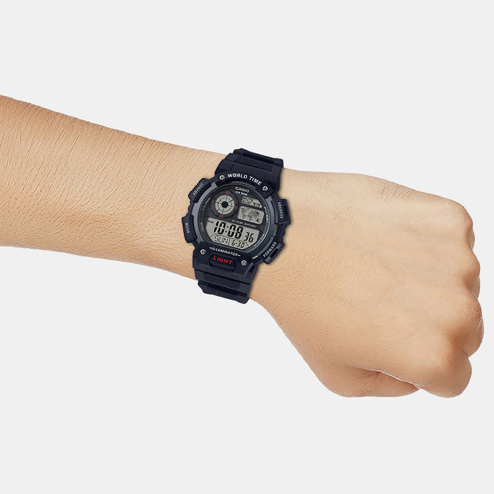 Casio Round Quartz Digital Men watch