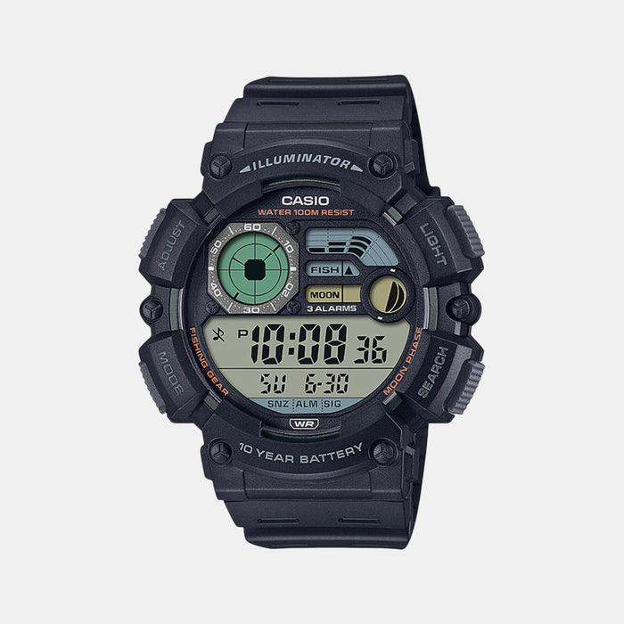 Youth Men Quartz Black Dial Digital Resin Watch D292