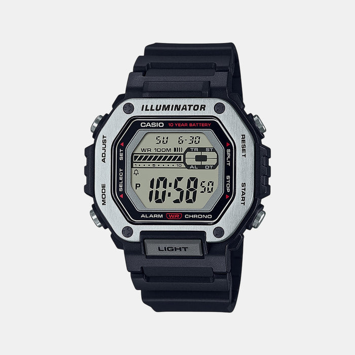 Youth Men Quartz Black Dial Digital Resin Watch D300