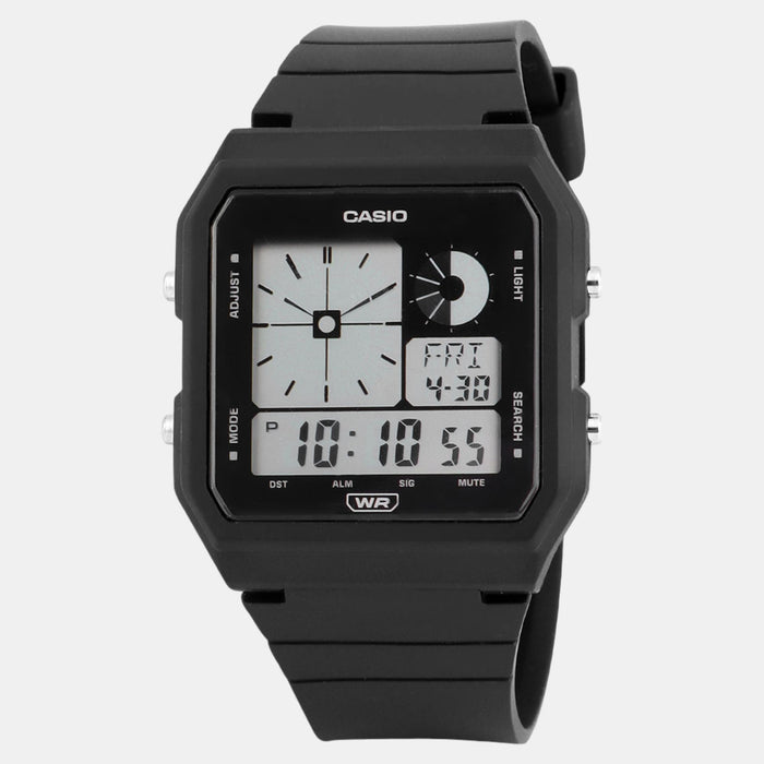 Youth Men Quartz Black Dial Digital Resin Watch D311