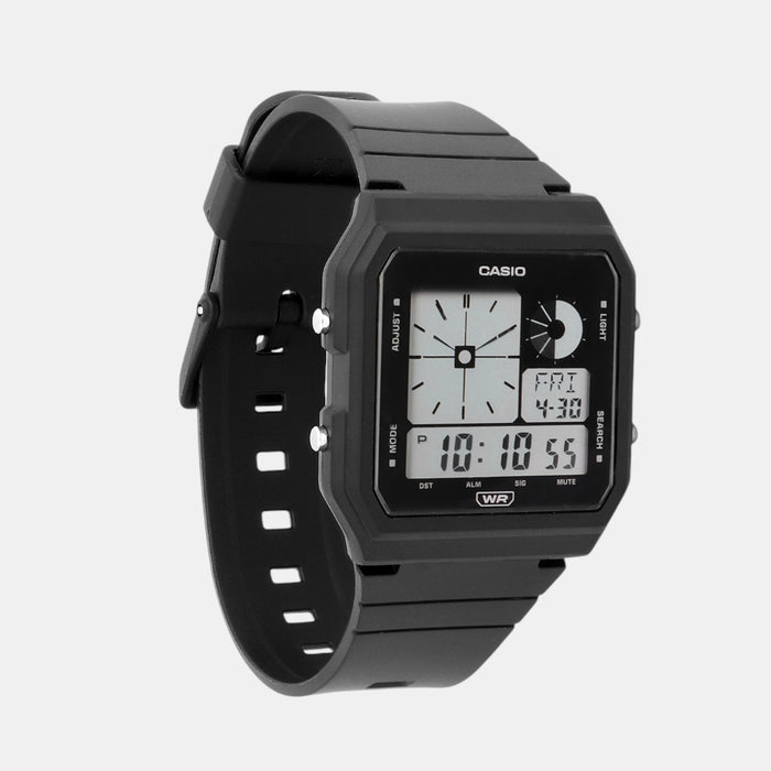 Youth Men Quartz Black Dial Digital Resin Watch D311