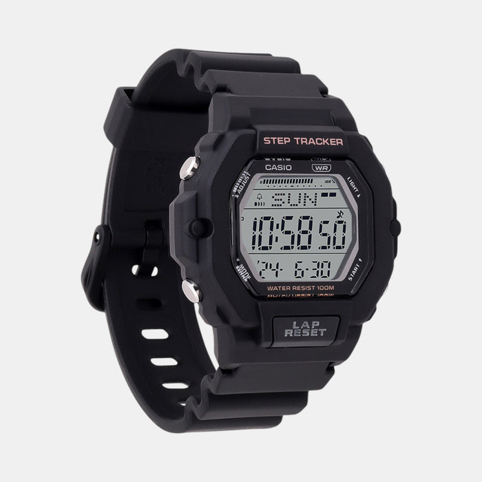 Youth Men Quartz Black Dial Digital Resin Watch D316