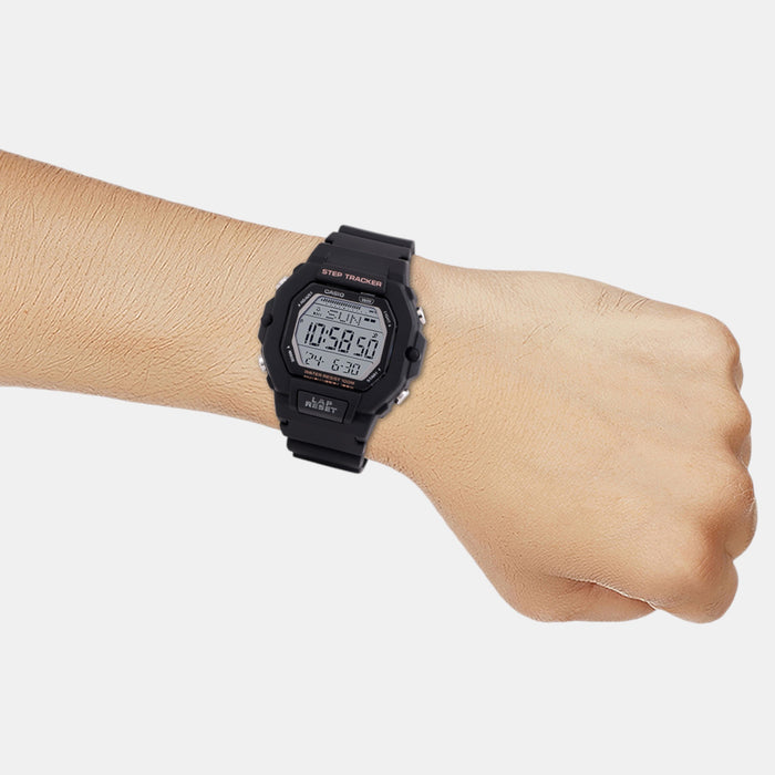 Youth Men Quartz Black Dial Digital Resin Watch D316