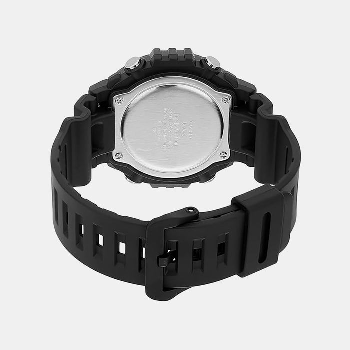 Youth Men Quartz Black Dial Digital Resin Watch D349