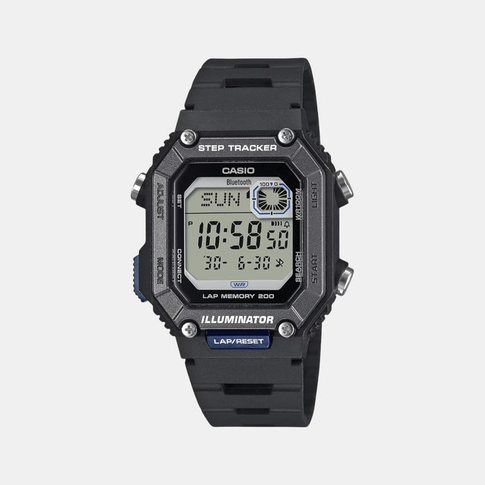 Youth Men Quartz Black Dial Digital Resin Watch D352