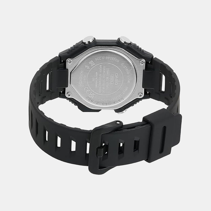 Youth Men Quartz Black Dial Digital Resin Watch D352