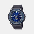 Youth Men Quartz Blue Dial Analog Resin Watch D356