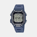 Youth Men Quartz Blue Dial Digital Resin Watch D353