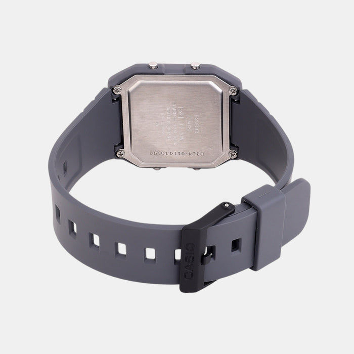 Youth Men Quartz Grey Dial Digital Resin Watch D314