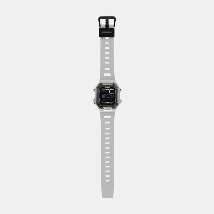 Youth Men Quartz Grey Dial Digital Resin Watch D354