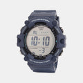 Youth Men Quartz Navy Dial Digital Resin Watch D319