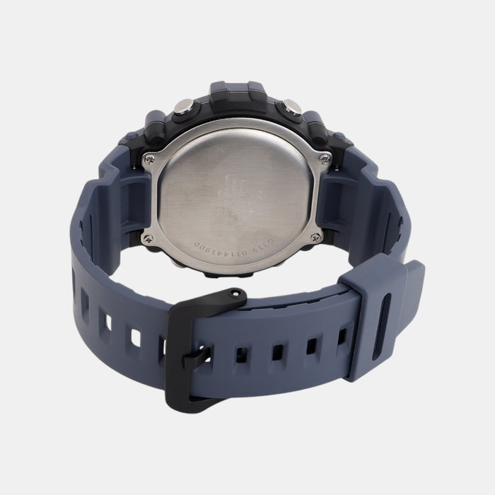 Youth Men Quartz Navy Dial Digital Resin Watch D319