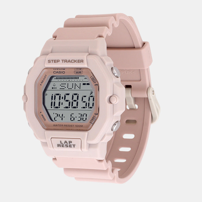 Youth Men Quartz Pink Dial Digital Resin Watch D317