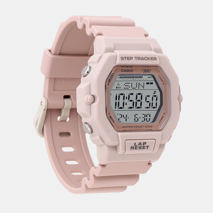 Youth Men Quartz Pink Dial Digital Resin Watch D317