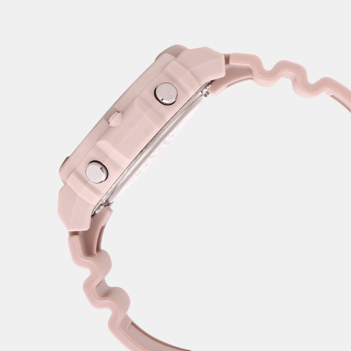 Youth Men Quartz Pink Dial Digital Resin Watch D317