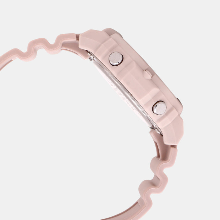 Youth Men Quartz Pink Dial Digital Resin Watch D317