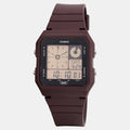 Youth Men Quartz Purple Dial Digital Resin Watch D313