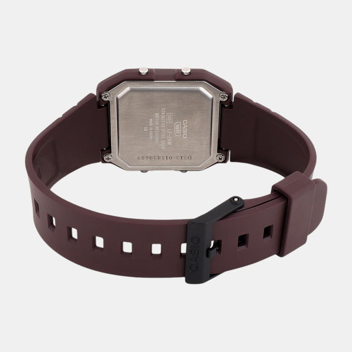 Youth Men Quartz Purple Dial Digital Resin Watch D313