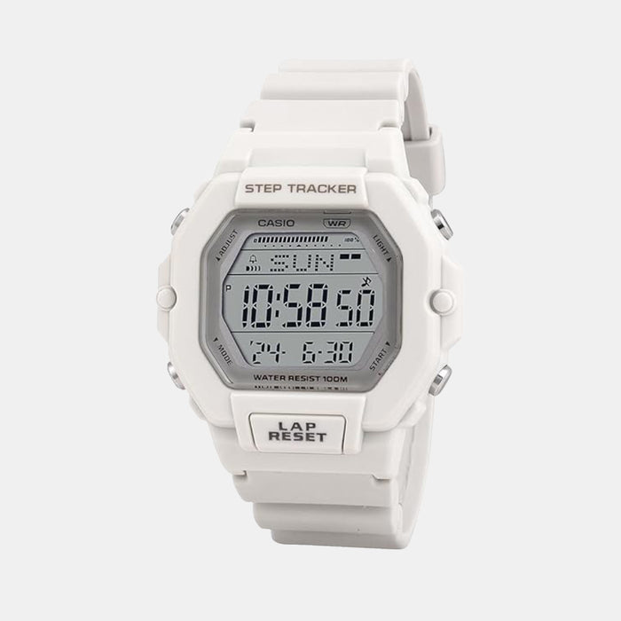 Youth Men Quartz White Dial Digital Resin Watch D318