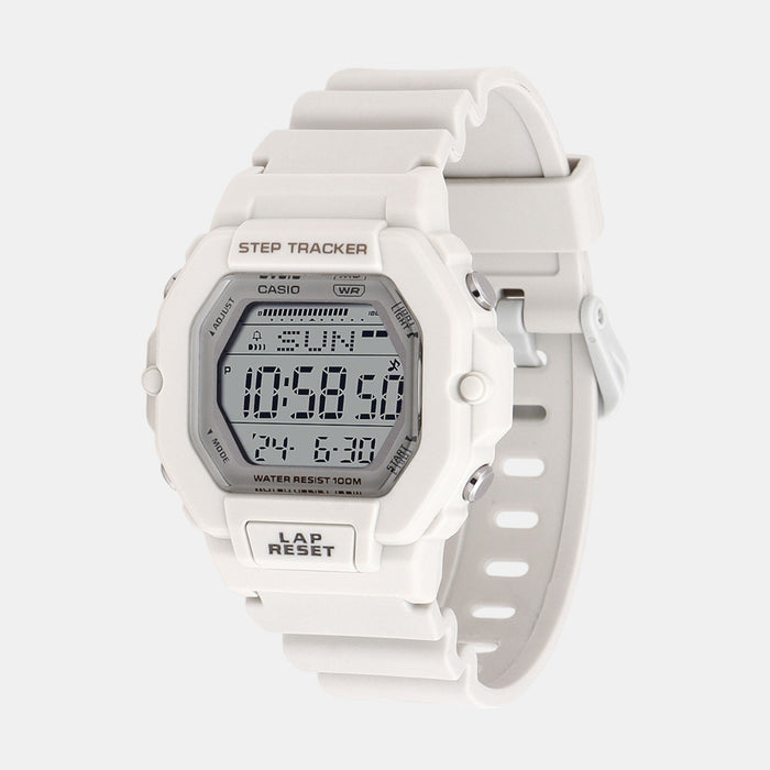 Youth Men Quartz White Dial Digital Resin Watch D318