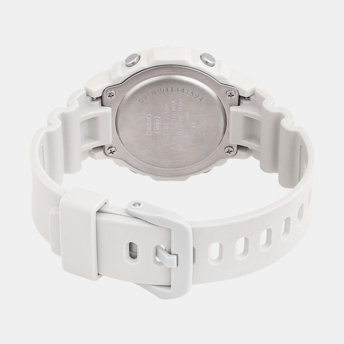 Youth Men Quartz White Dial Digital Resin Watch D318