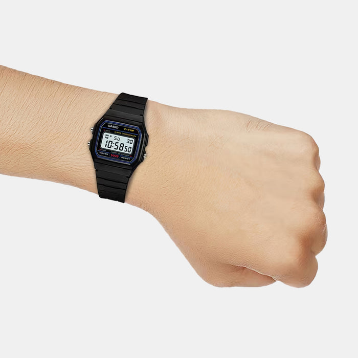 Youth Unisex Quartz Black Dial Digital Resin Watch D002