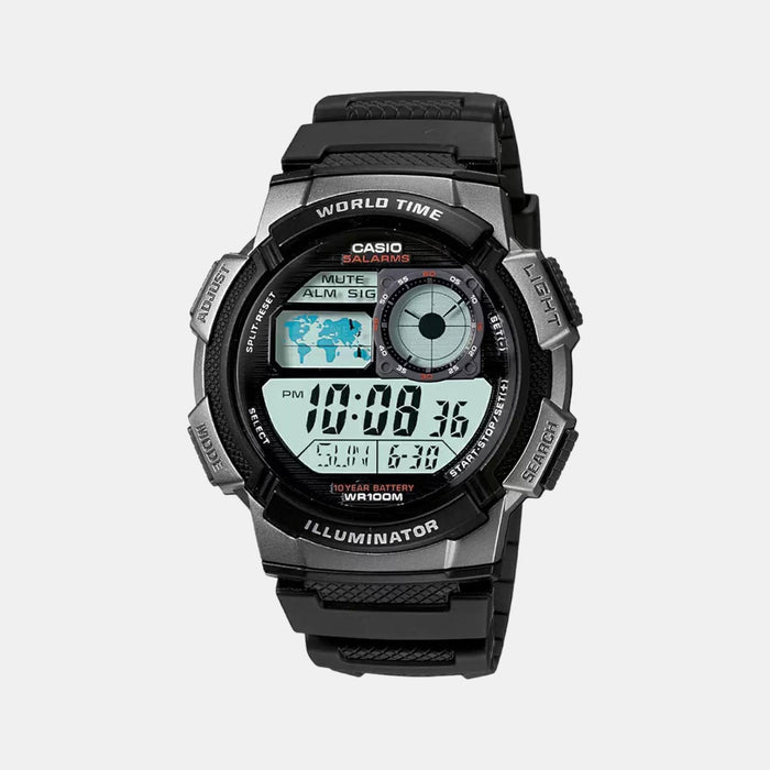 Casio Round Black Digital watch