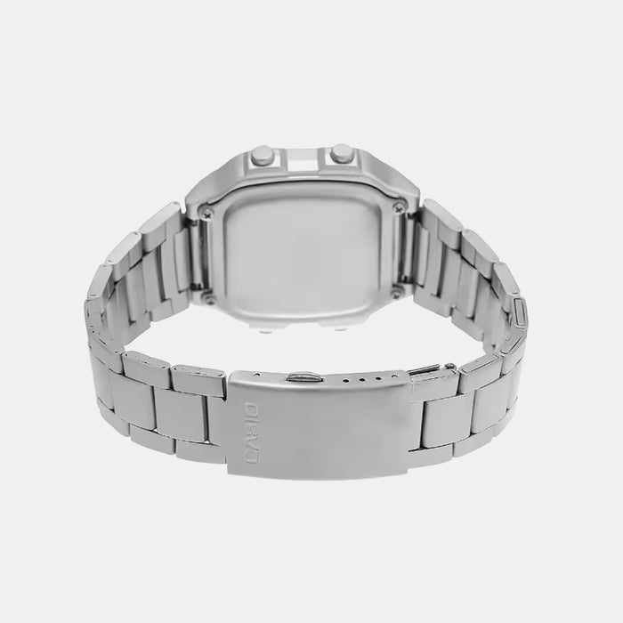 Youth Unisex Quartz Black Dial Digital Stainless Steel Watch D099