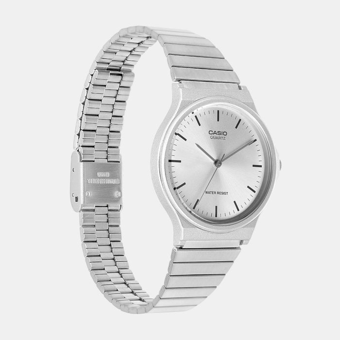 Youth Unisex Quartz Silver Dial Analog Stainless Steel Watch A2296