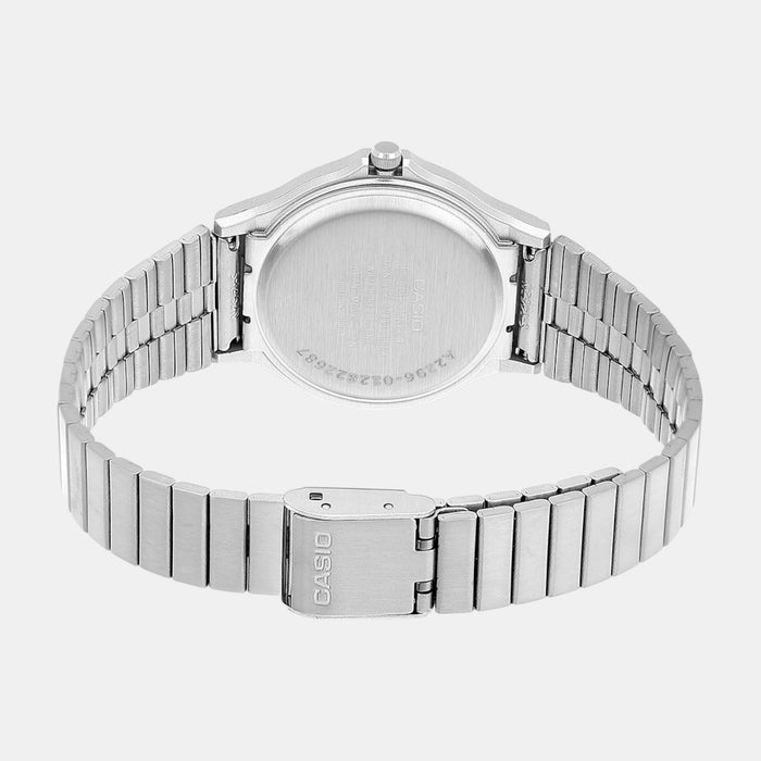 Youth Unisex Quartz Silver Dial Analog Stainless Steel Watch A2296