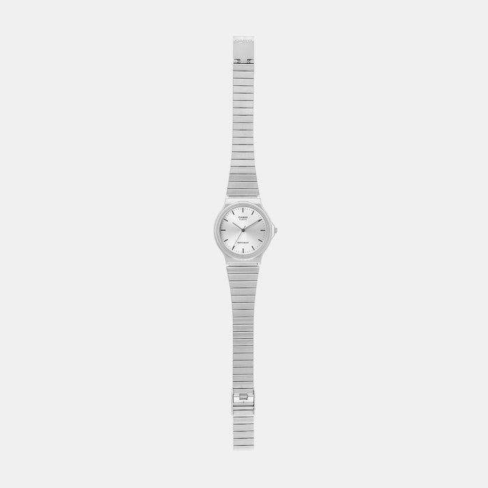 Youth Unisex Quartz Silver Dial Analog Stainless Steel Watch A2296